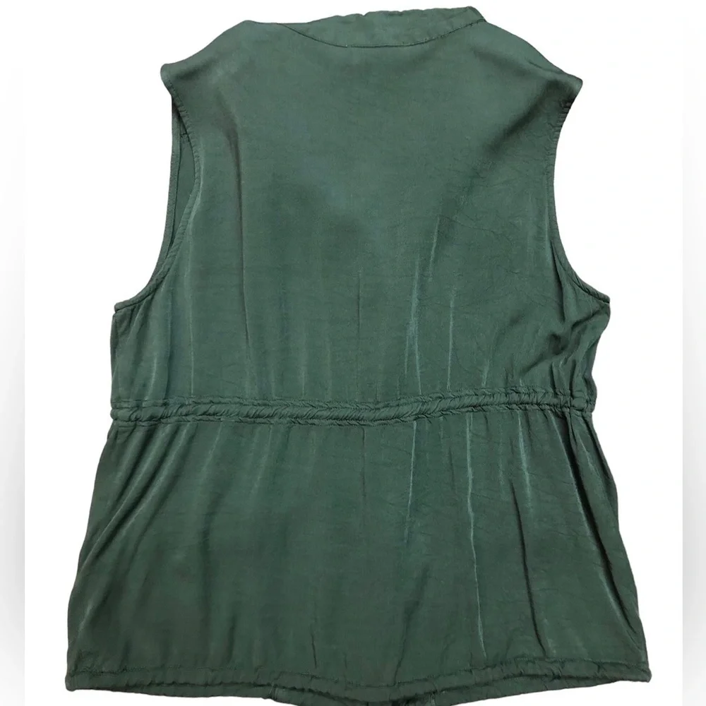 Army Green Olive Utility Vest by entro - Picture 4 of 9